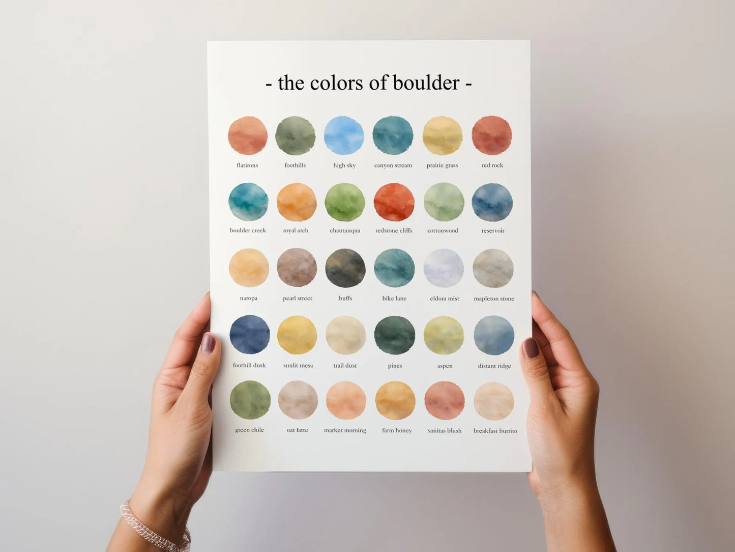 The Colors of Boulder – Watercolor