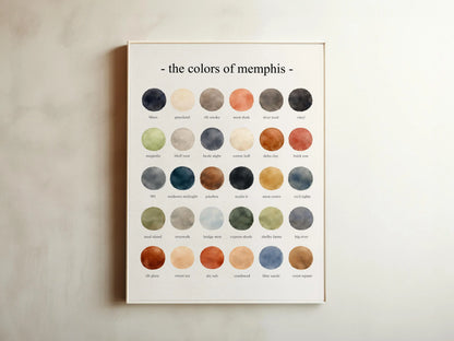 The Colors of Memphis – Watercolor