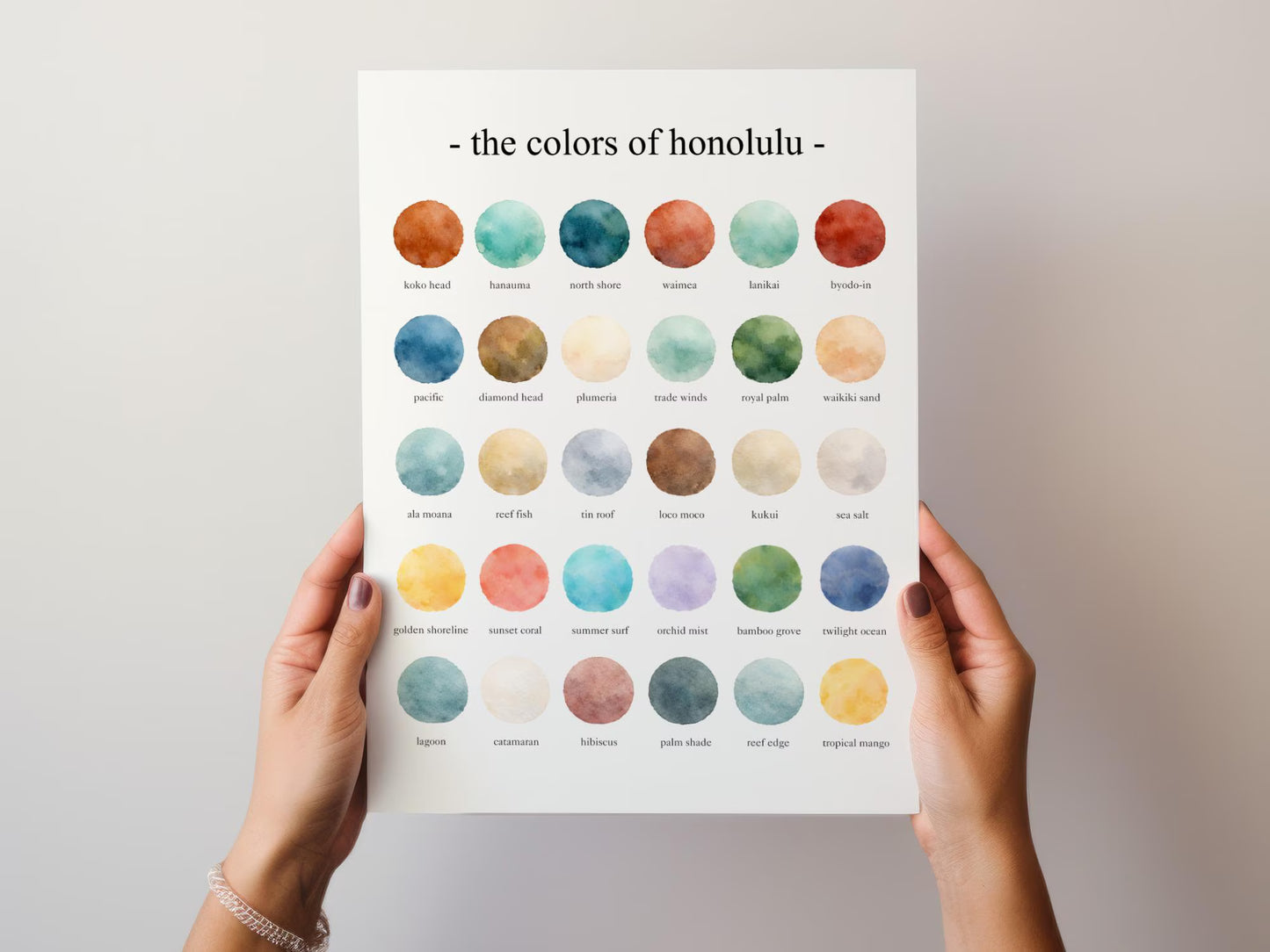The Colors of Honolulu – Watercolor