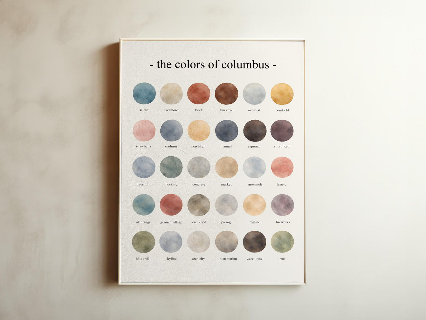 The Colors of Columbus – Watercolor