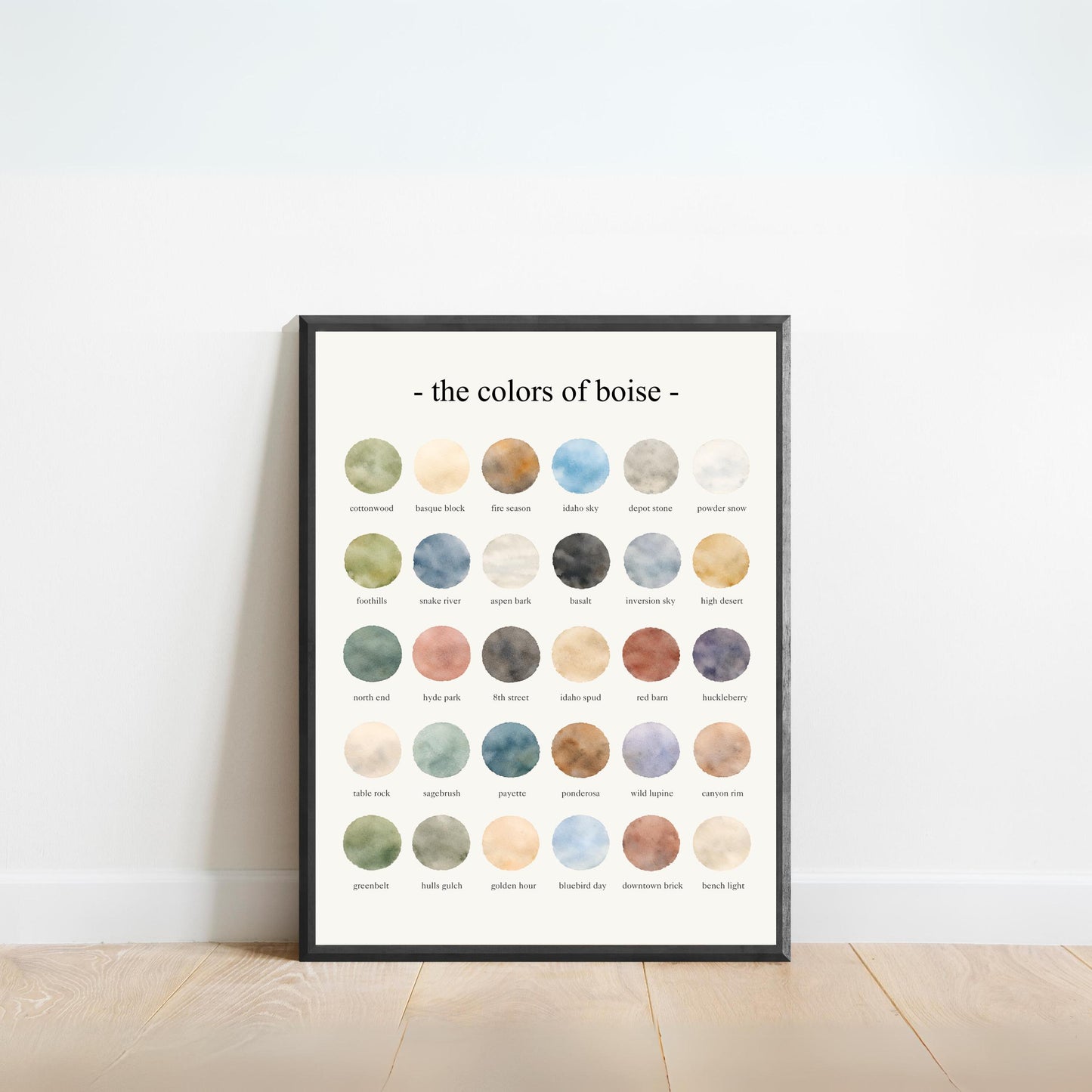The Colors of Boise   – Watercolor