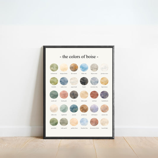 The Colors of Boise   – Watercolor