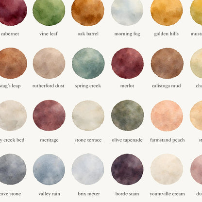 The Colors of Napa Valley – Watercolor