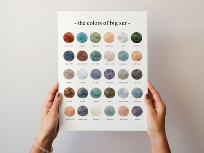 The Colors of Big Sur  – Watercolor