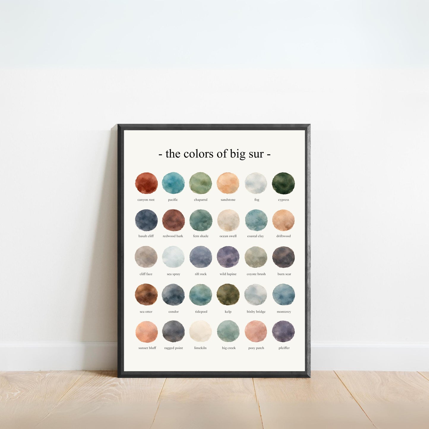 The Colors of Big Sur  – Watercolor