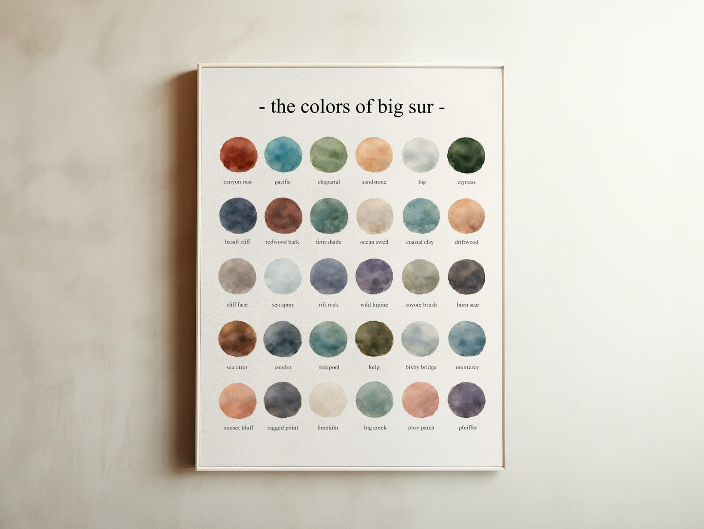 The Colors of Big Sur  – Watercolor