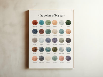 The Colors of Big Sur  – Watercolor