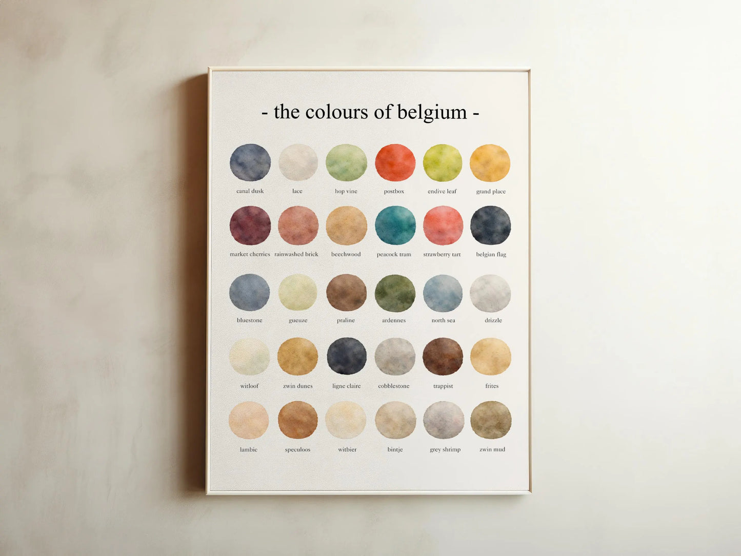 The Colours of  Belgium – Watercolor