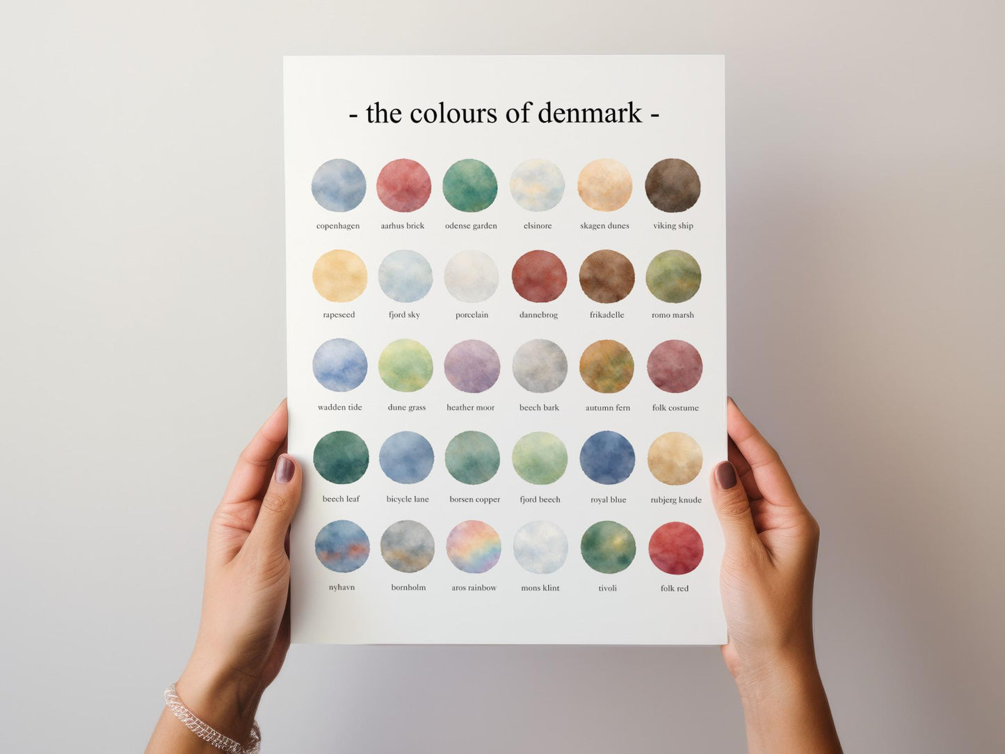 The Colours of  Denmark – Watercolor