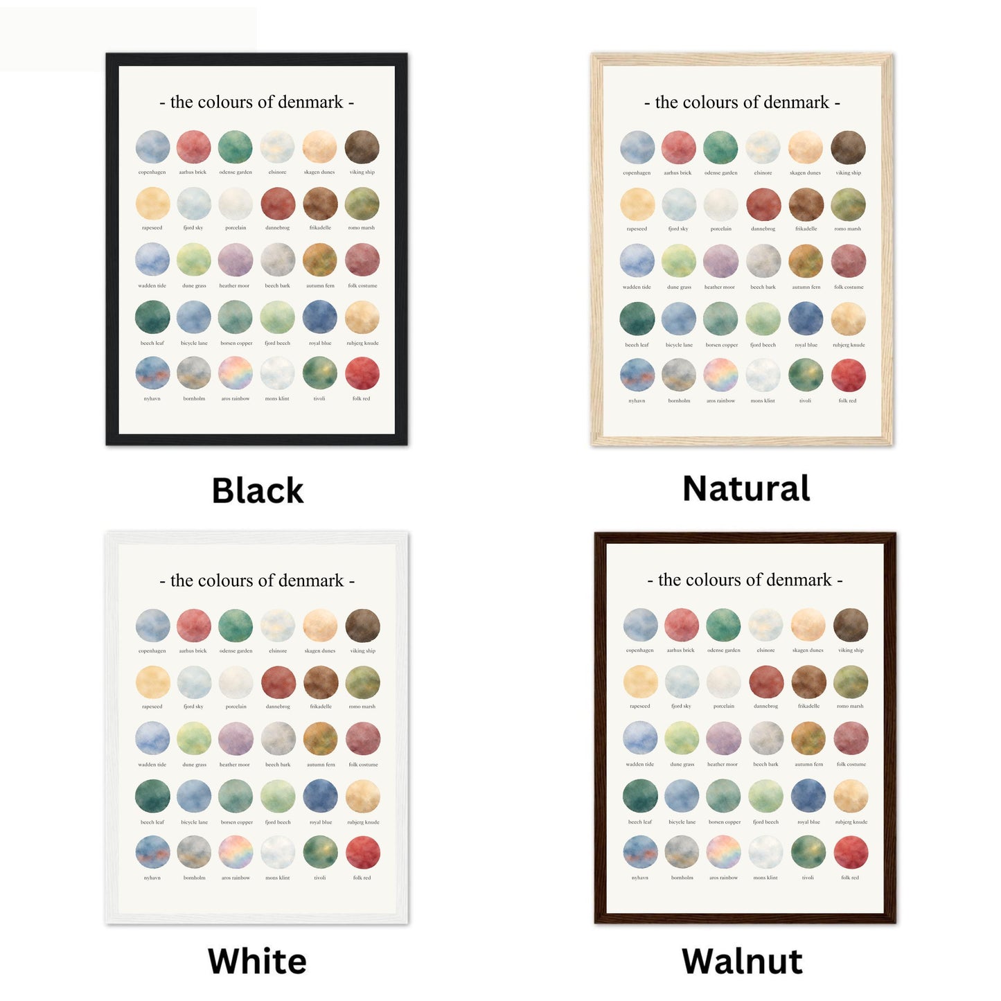 The Colours of  Denmark – Watercolor
