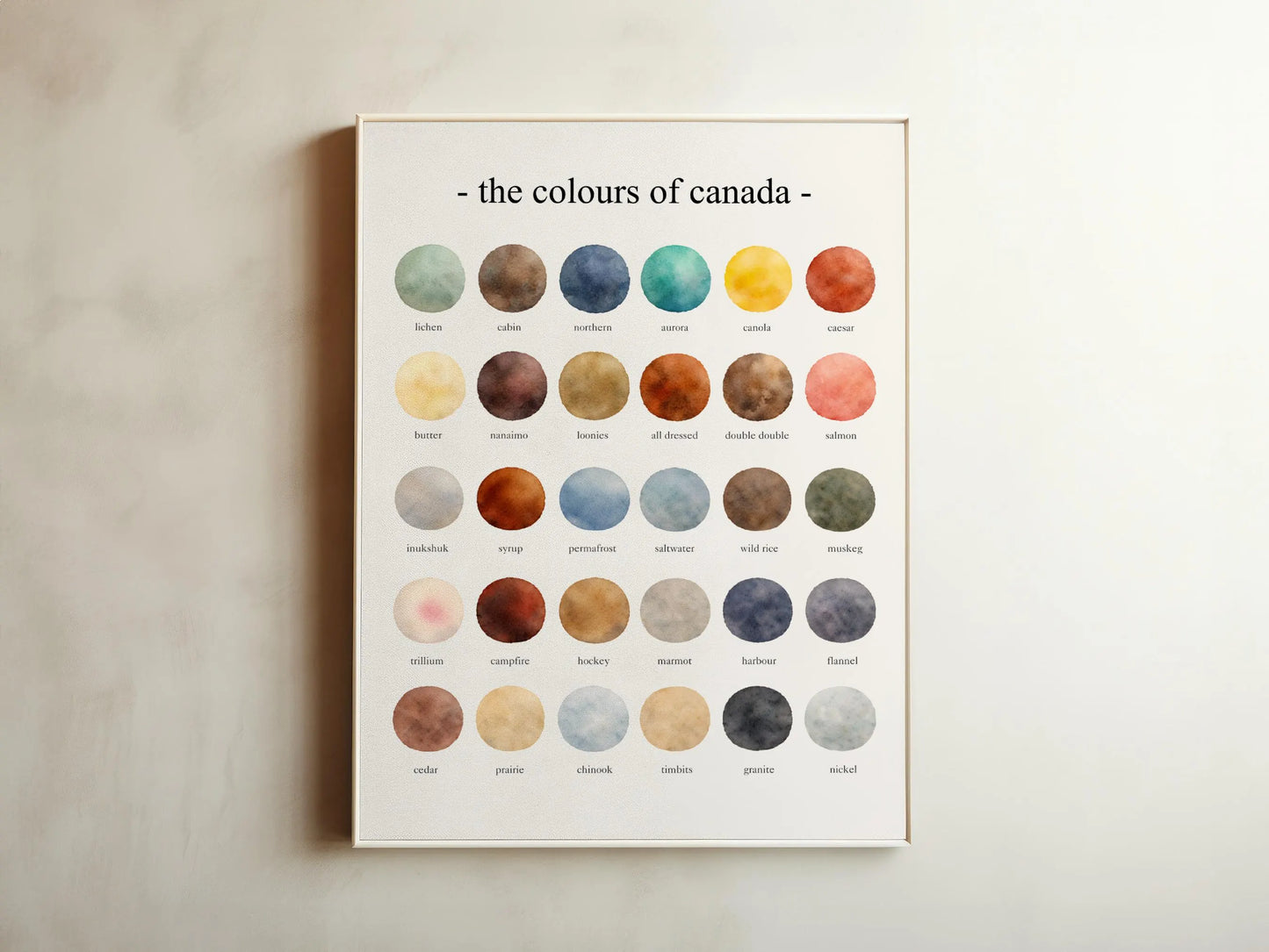 The Colours of  Canada – Watercolor