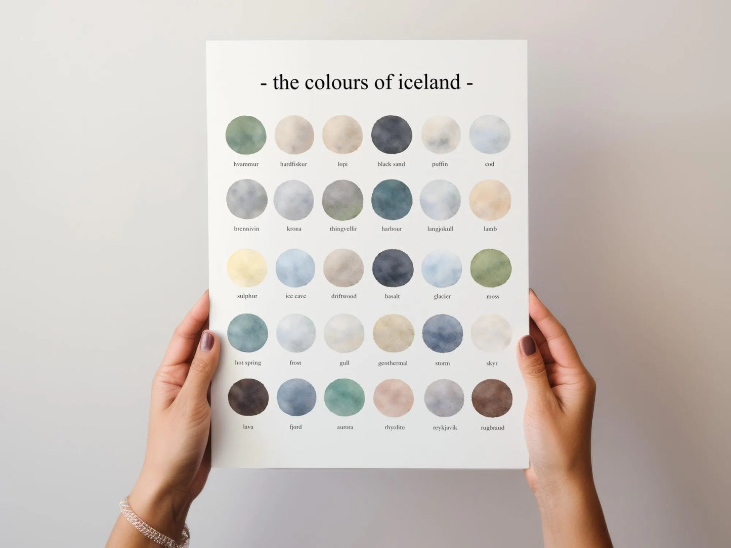 The Colours of Iceland – Watercolor