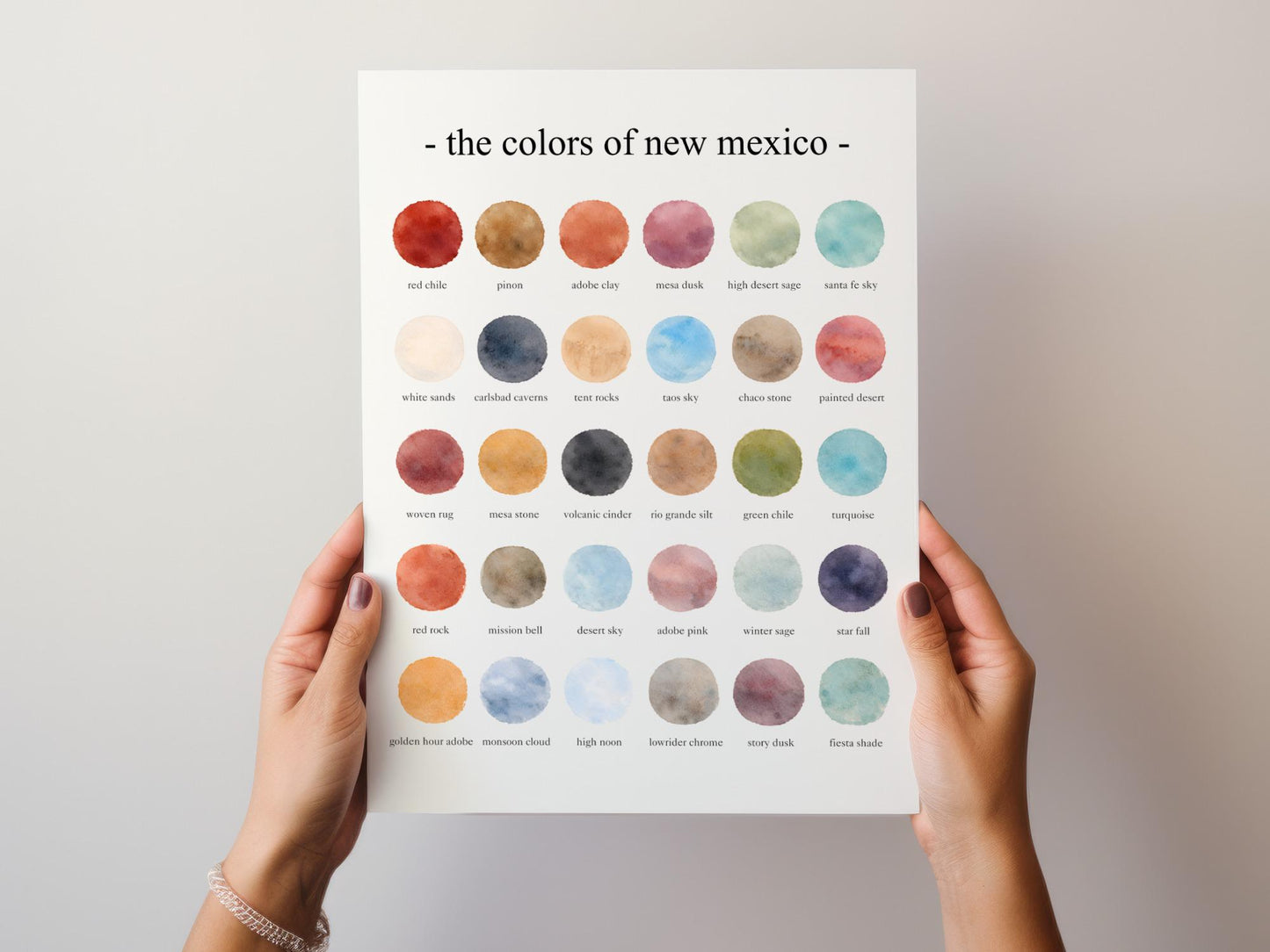 The Colors of New Mexico - Watercolor Print
