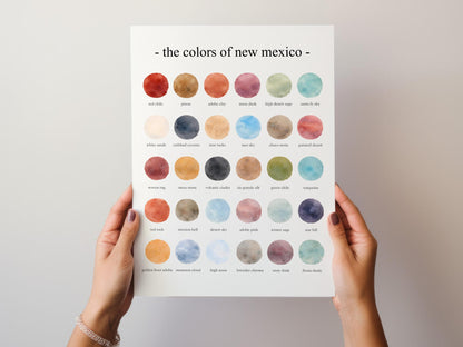 The Colors of New Mexico - Watercolor Print