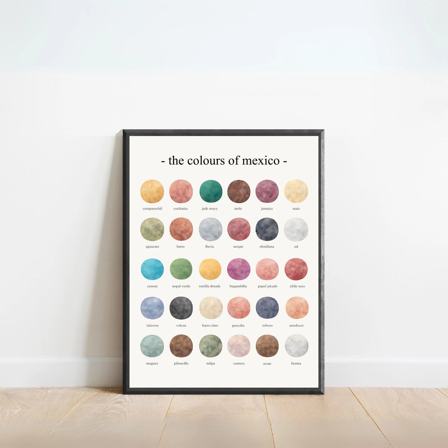 The Colours of Mexico - Watercolor Print