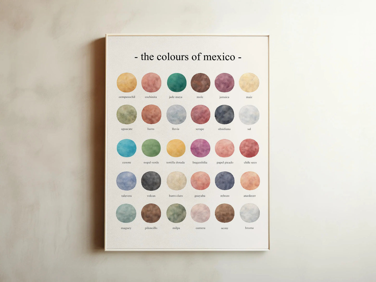 The Colours of Mexico - Watercolor Print