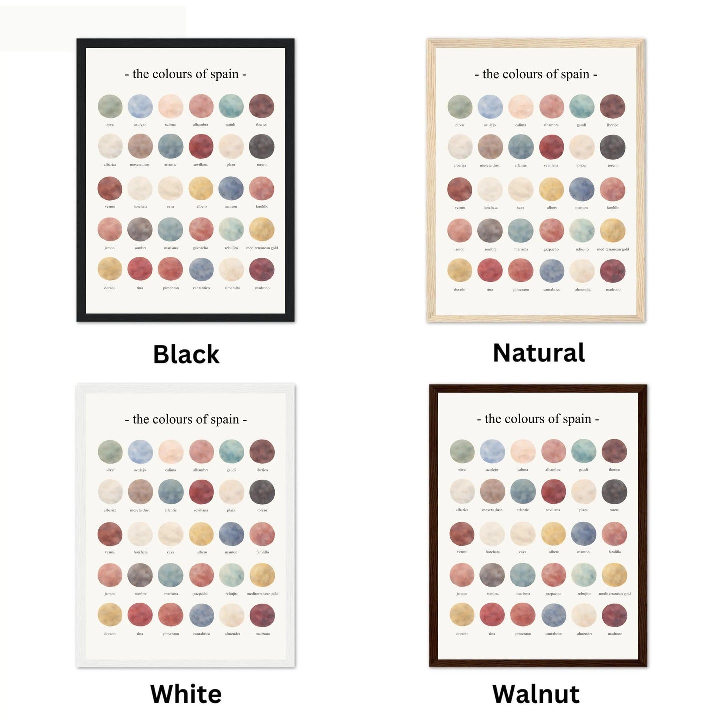 The Colours of Spain - Watercolor Print