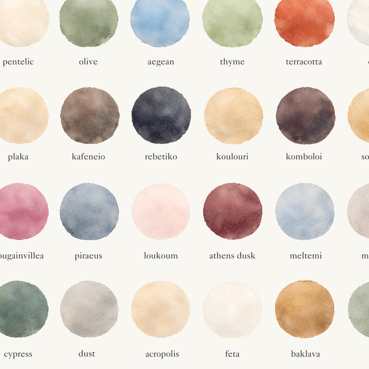 The Colours of Athens – Watercolor