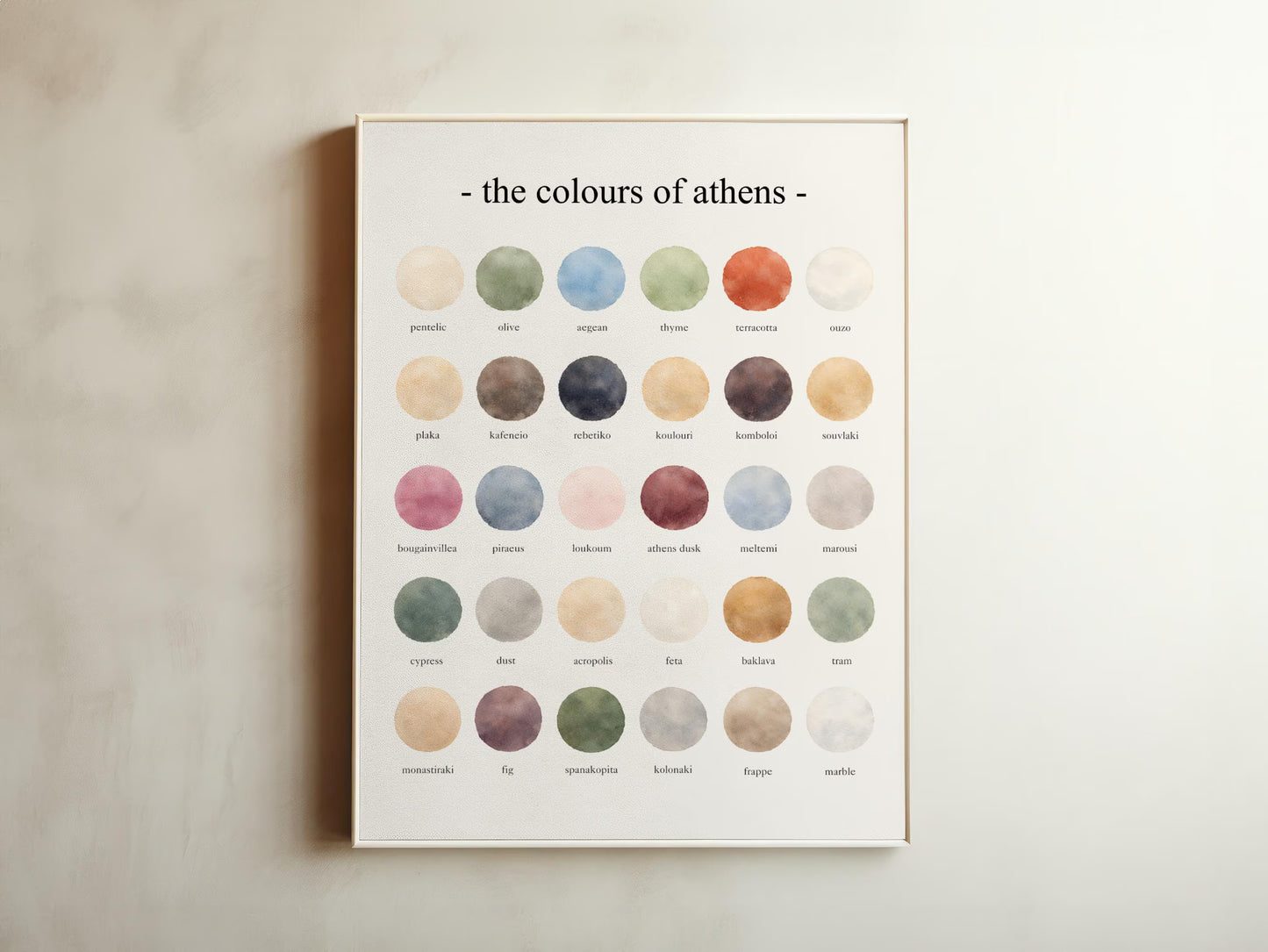 The Colours of Athens – Watercolor