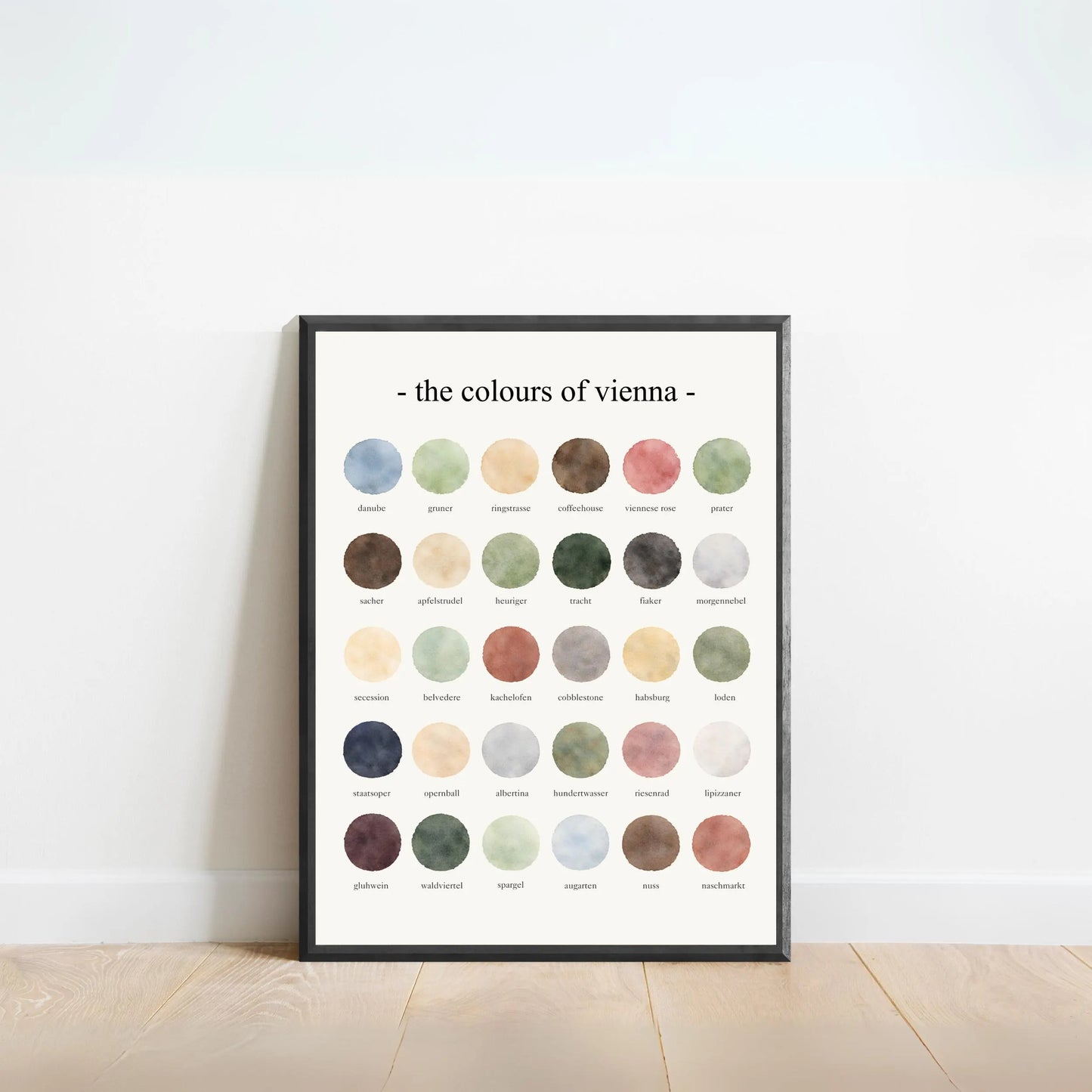 The Colours of Vienna - Watercolor Print