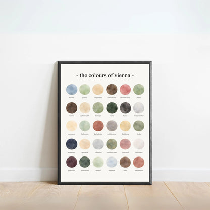 The Colours of Vienna - Watercolor Print