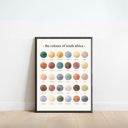 The Colours of South Africa - Watercolor Print