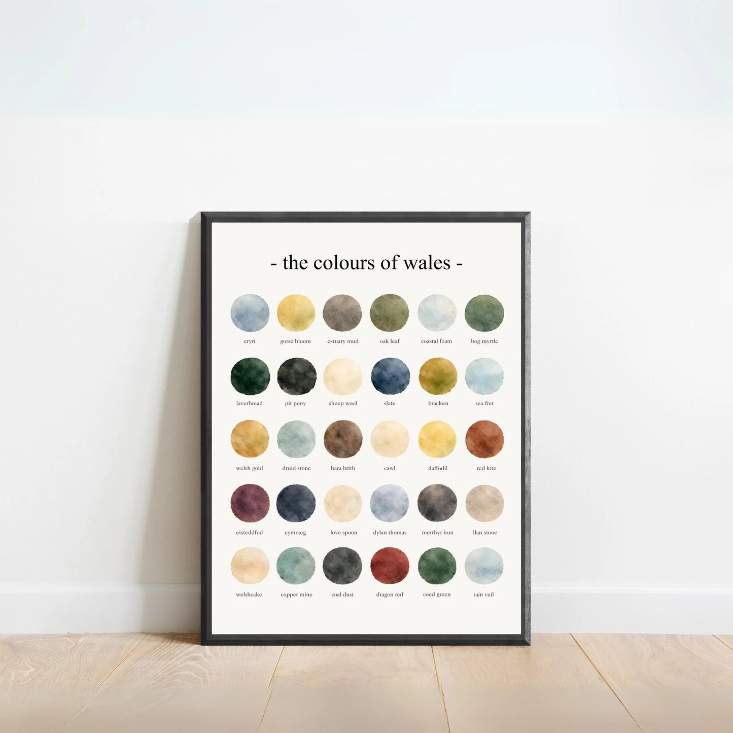 The Colours of Wales - Watercolor Print