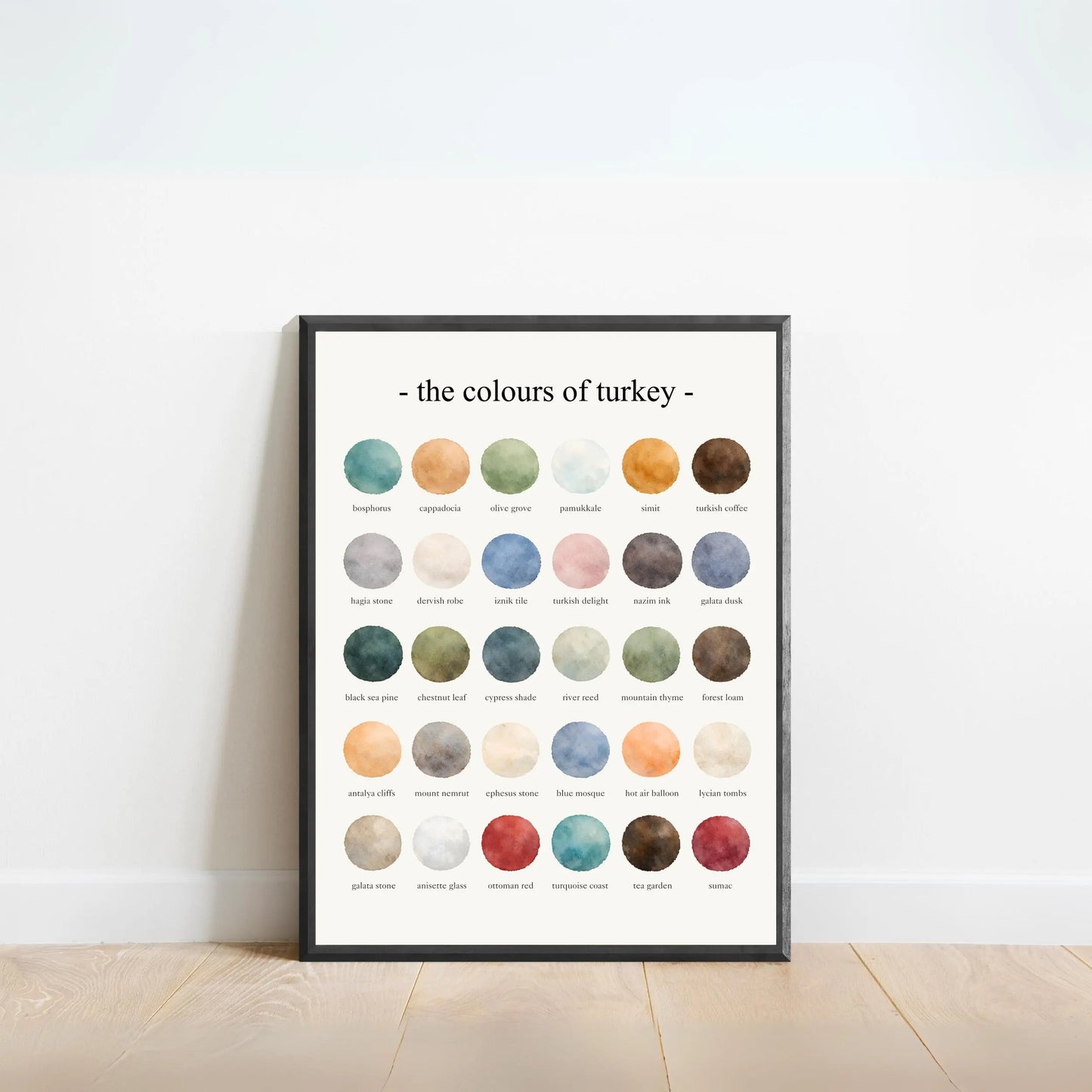 The Colours of Turkey - Watercolor Print