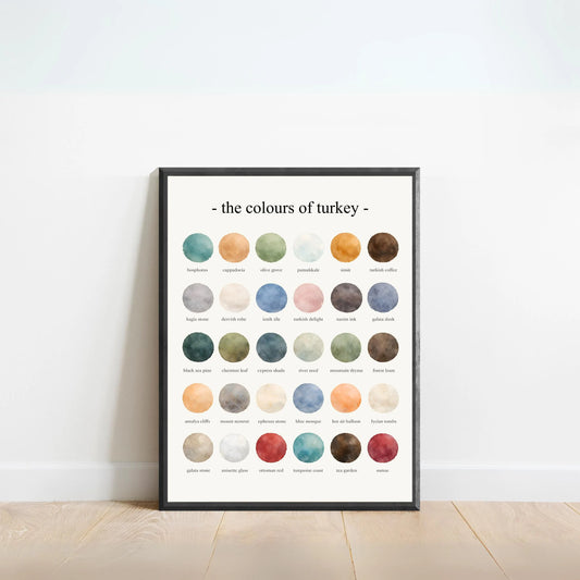 The Colours of Turkey - Watercolor Print