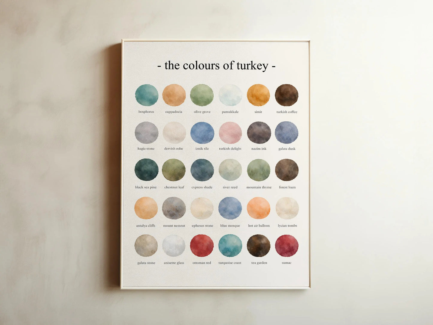 The Colours of Turkey - Watercolor Print