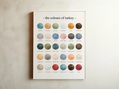 The Colours of Turkey - Watercolor Print