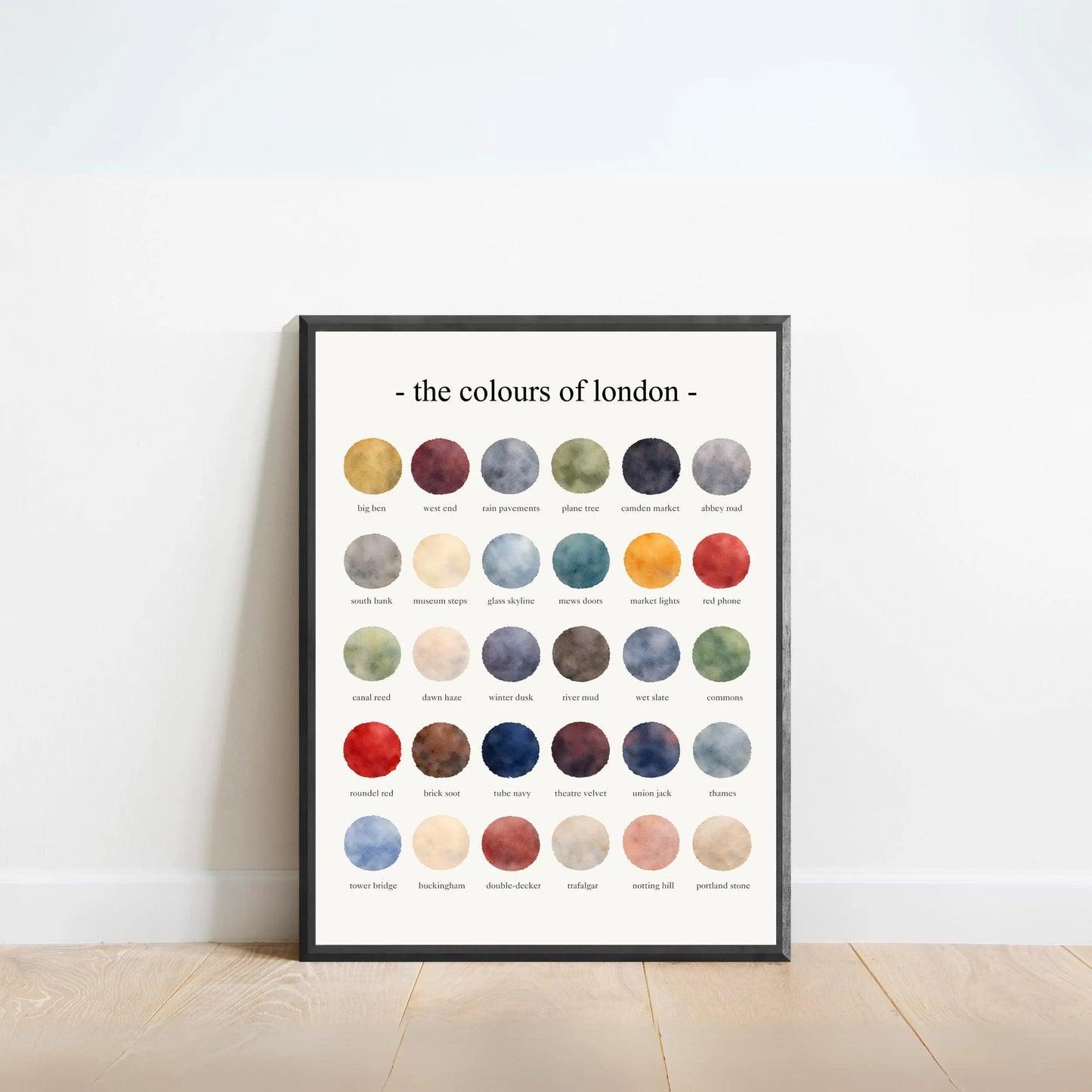 The Colours of London - Watercolor Print