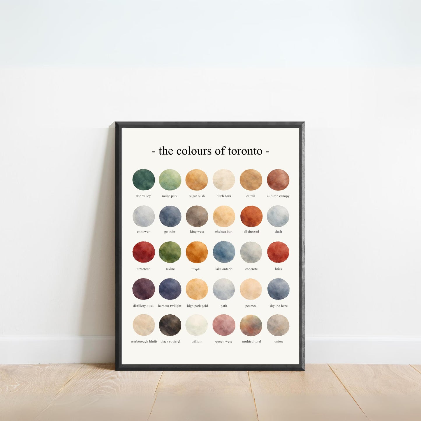 The Colours of Toronto - Watercolor Print
