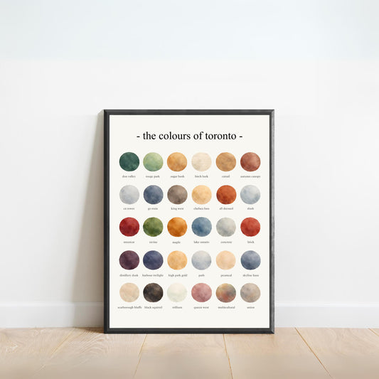 The Colours of Toronto - Watercolor Print