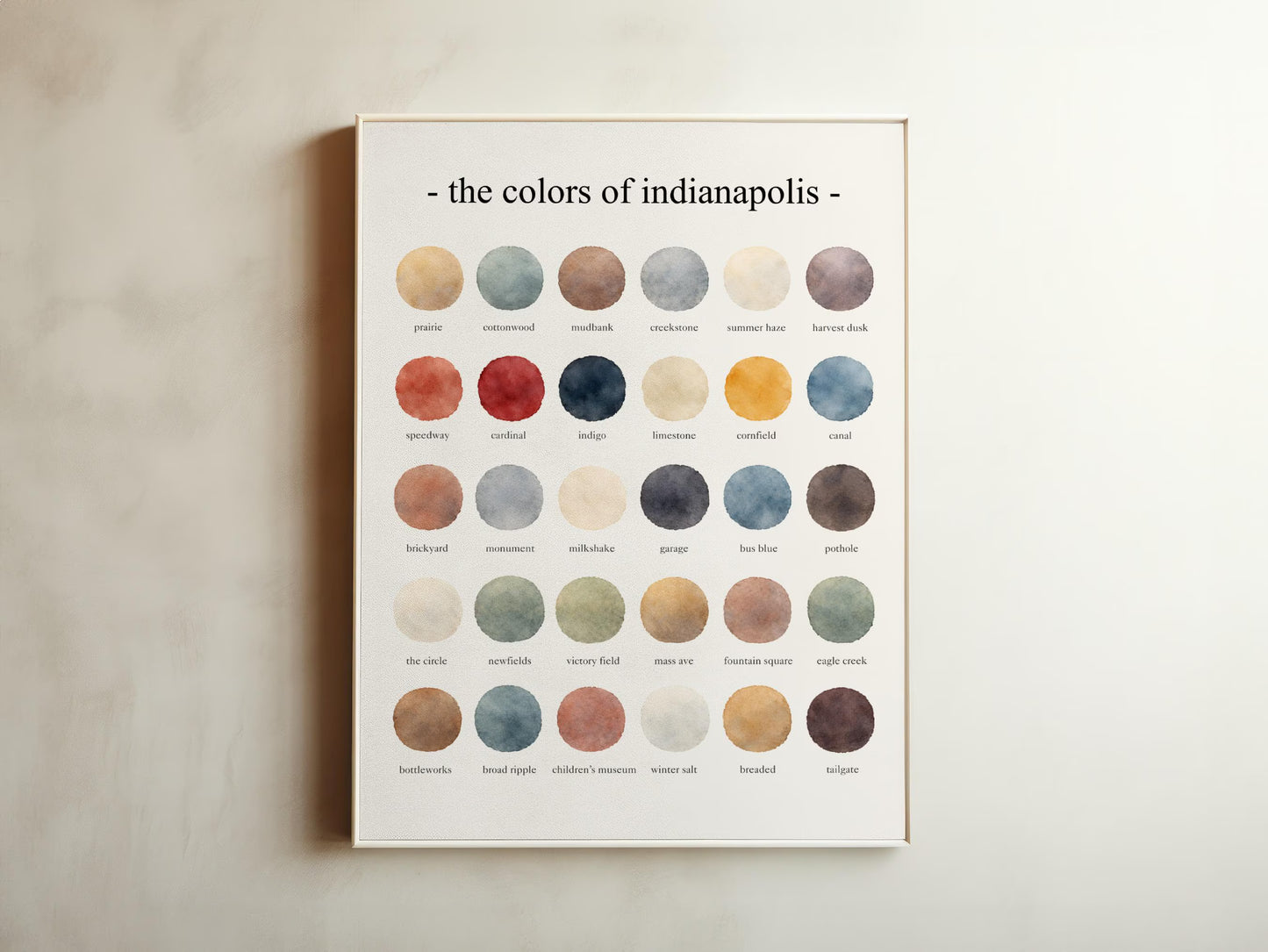 The Colors of Indianapolis – Watercolor