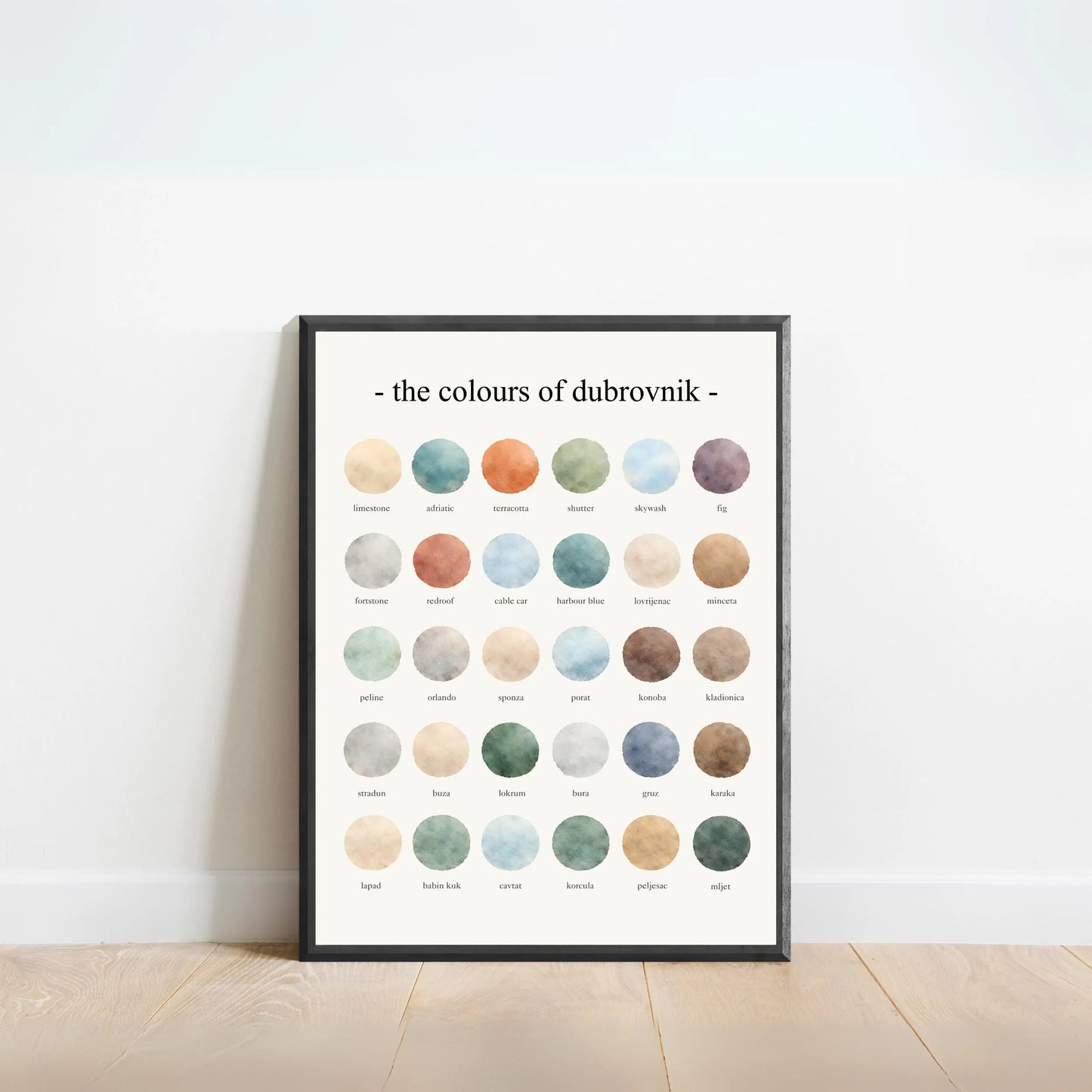 The Colours of  Dubrovnik – Watercolor