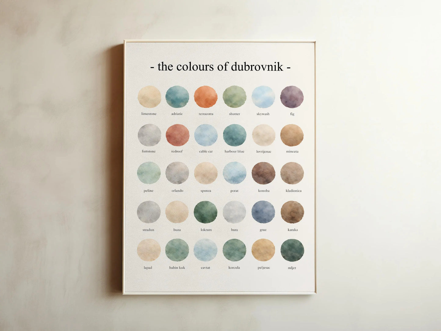 The Colours of  Dubrovnik – Watercolor