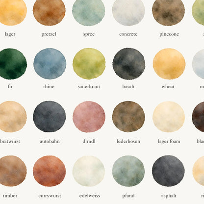 The Colours of  Germany – Watercolor