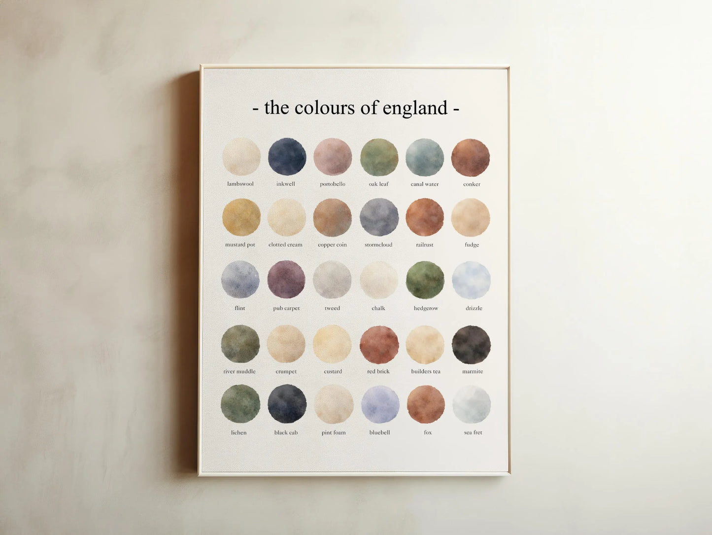 The Colours of  England – Watercolor