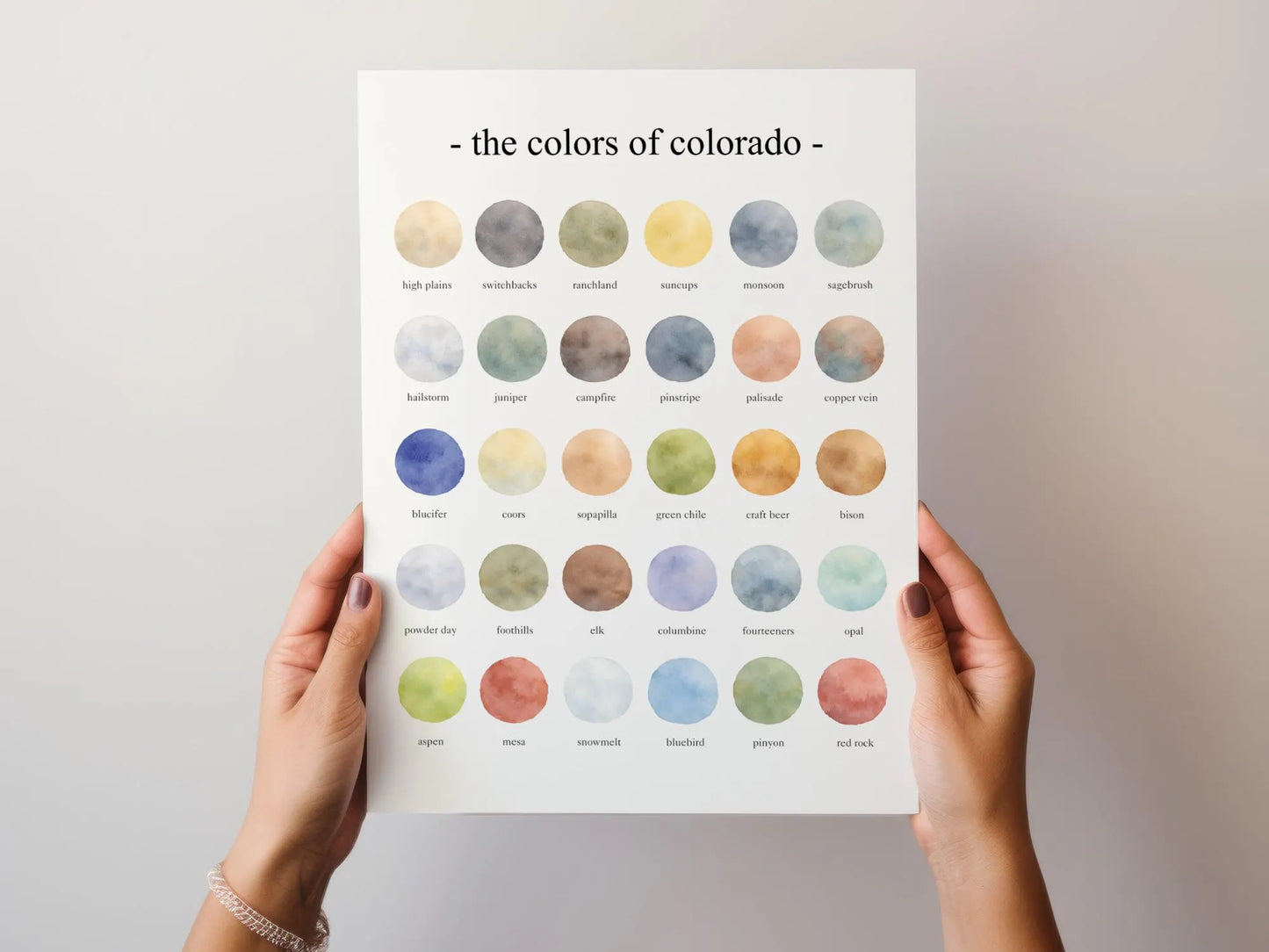 The Colors of Colorado - Watercolor Print