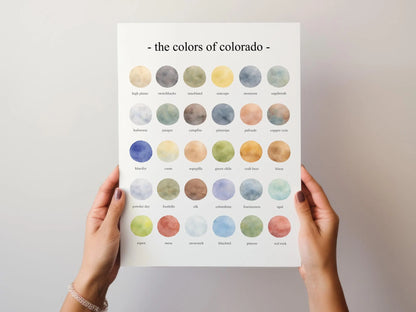 The Colors of Colorado - Watercolor Print