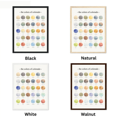 The Colors of Colorado - Watercolor Print