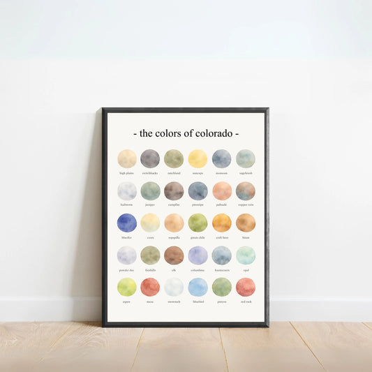 The Colors of Colorado - Watercolor Print