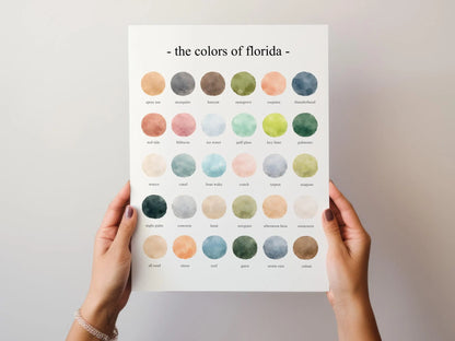 The Colors of Florida - Watercolor Print