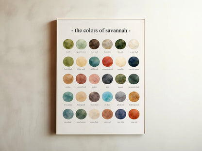 The Colors of Savannah – Watercolor