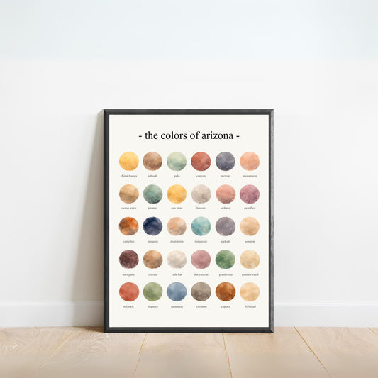 The Colors of Arizona - Watercolor Print