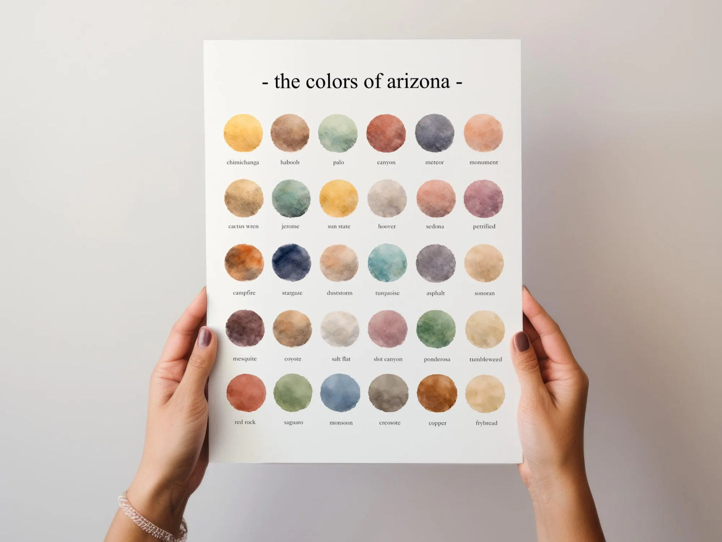 The Colors of Arizona - Watercolor Print