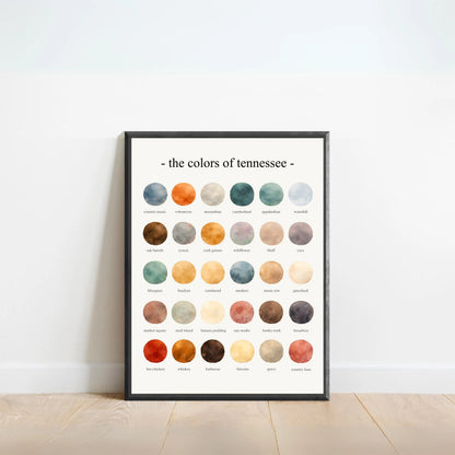 The Colors of Tennessee - Watercolor Print