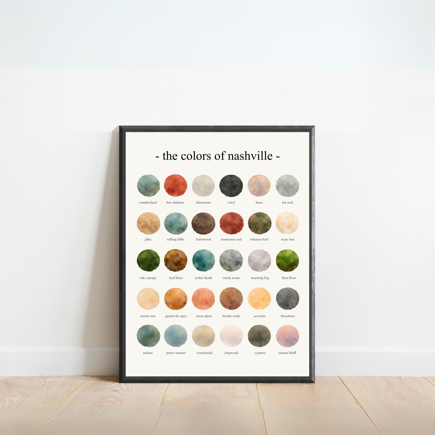 The Colors of Nashville – Watercolor