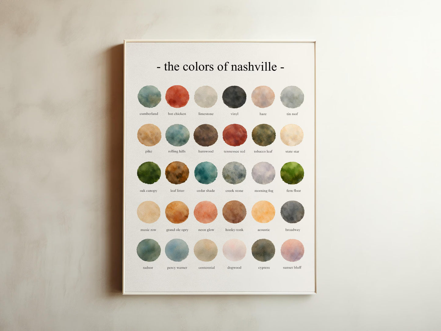 The Colors of Nashville – Watercolor